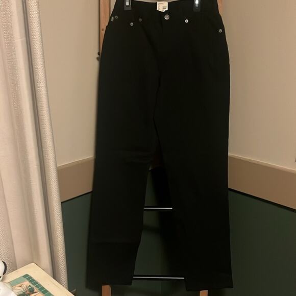 Lauren Jeans Co Ralph Lauren Stretch Classic Fit Black Pants NWT Vintage Size 6 - Picture 4 of 6